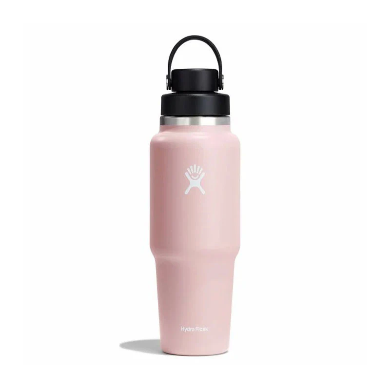 HYDRO FLASK Wide Mouth Travel Bottle With Flex Chug Cap 32oz (Black)